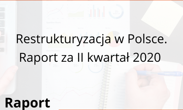 Restrukturyzacja w Polsce. Raport za II kwartał 2020. Niewypłacalność a epidemia COVID-19