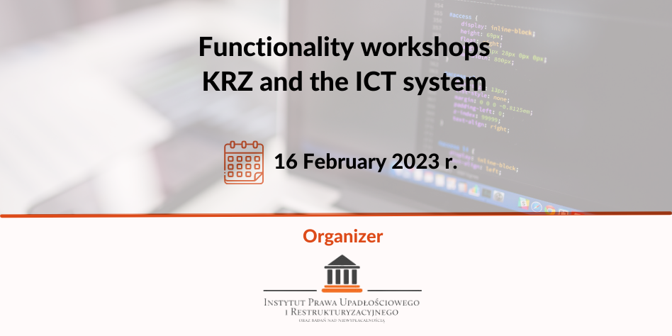 Workshops on the functionality of KRZ and the ICT system
