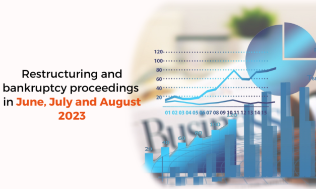 Restructuring and bankruptcy proceedings in June, July and August 2023